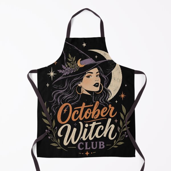 Item preview, October Witch Club – Celestial Halloween Witch Art designed and sold by Stinky Lincy's Apparel Company.