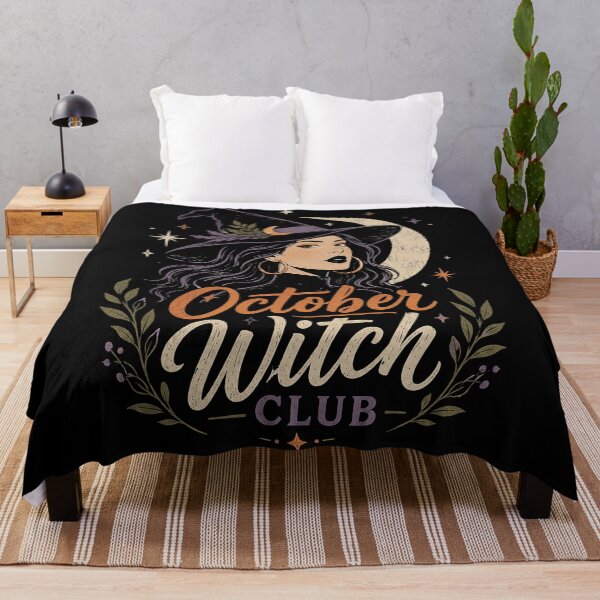 Artikelvorschau, Oktober-Hexenclub – Himmlische Halloween-Hexenkunst entworfen und verkauft von Stinky Lincy's Apparel Company.