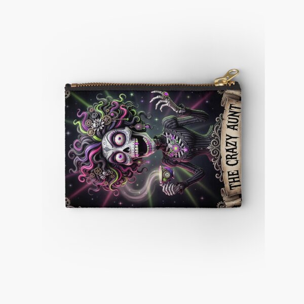 Item preview, The Crazy Aunt Tarot Card – Spooky Goth Coffee Skeleton designed and sold by MysticalSister.
