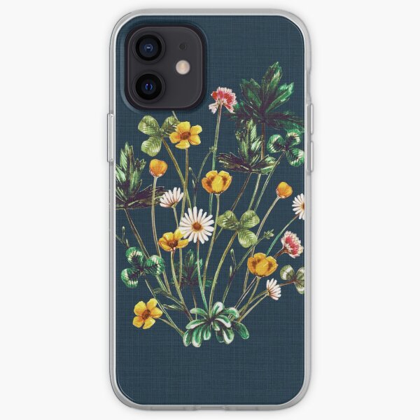MeadowSweet Autumn on Rustic Blue iPhone Soft Case