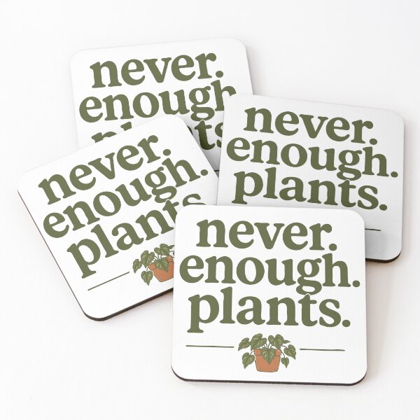 Item preview, Nunca hay suficientes plantas (divertido amante de las plantas de interior) designed and sold by pixiedustpaint.