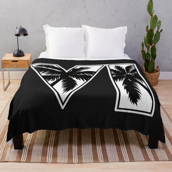 Item preview, Minimalist Palm Tree VI Logo - Black & White Tropical Monogram Art designed and sold by Billy Morfo™.
