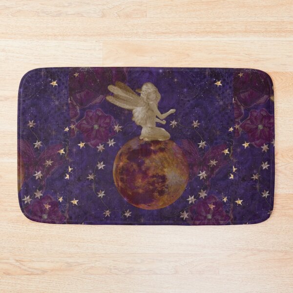 Item preview, Vintage Celestial Moon Fairy - Whimsigoth Fairycore Print designed and sold by BrontesWhimsyStore.