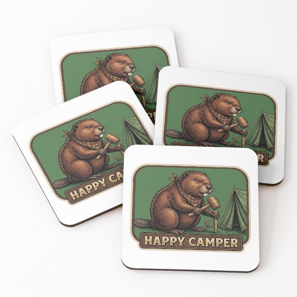 Item preview, Happy Camper Beaver Tent designed and sold by Roy & Tiffany.