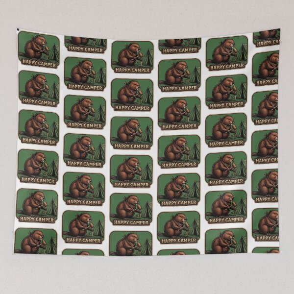 Item preview, Happy Camper Beaver Tent designed and sold by Roy & Tiffany.