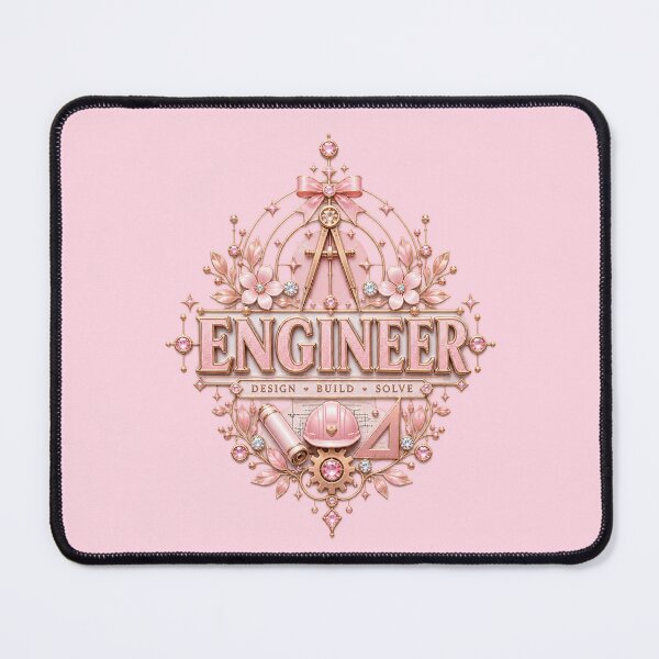Item preview, Engineer – Baby Pink Rose Gold Engineering Design designed and sold by HO•Designs.