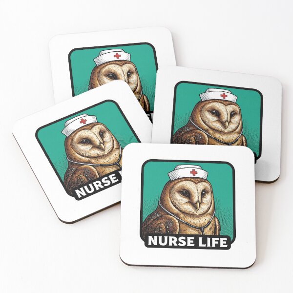 Item preview, Nurse Life Barn Owl designed and sold by Roy & Tiffany.