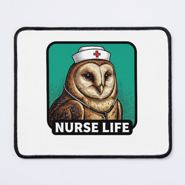 Item preview, Nurse Life Barn Owl designed and sold by Tiffany Roy.