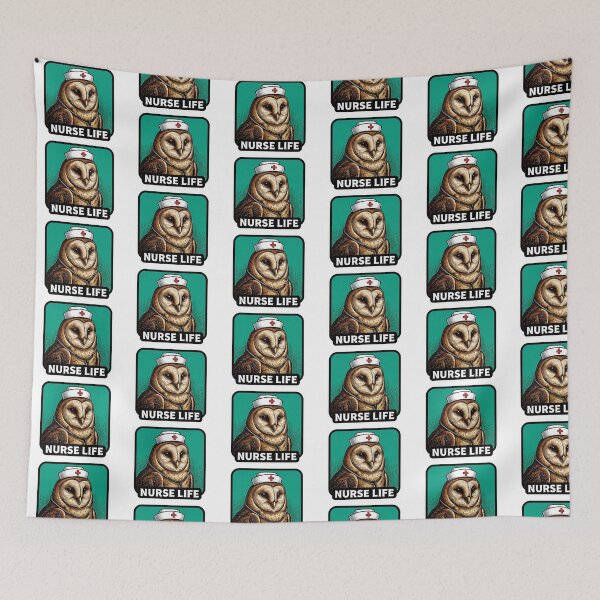 Artikelvorschau, Krankenschwesterleben Schleiereule entworfen und verkauft von Roy & Tiffany.