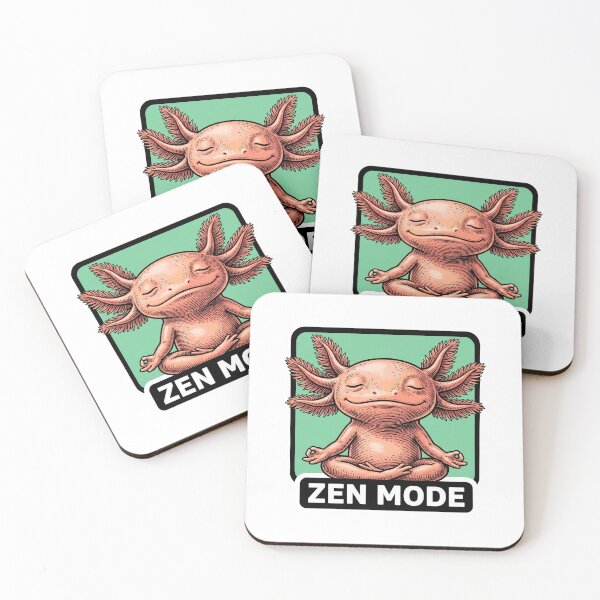 Item preview, Zen Mode Meditating Axolotl designed and sold by Roy & Tiffany.