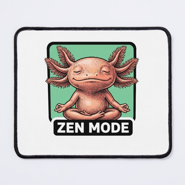 Item preview, Zen Mode Meditating Axolotl designed and sold by Roy & Tiffany.