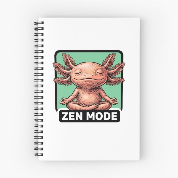 Item preview, Zen Mode Meditating Axolotl designed and sold by Roy & Tiffany.