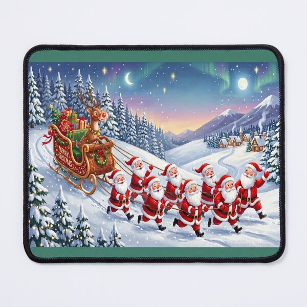 Item preview, Santas showing Rudolph how it's done! designed and sold by GAWPAWshop.
