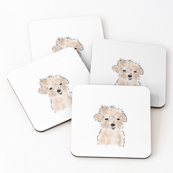 Item preview, Fluffy Tan Puppy Hand Drawn Portrait designed and sold by raun.draw.