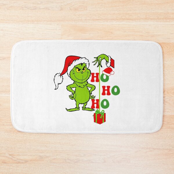 Item preview, Grinch Ho Ho Ho Christmas Santa Hat Holiday Graphic designed and sold by StuartMooreArt.