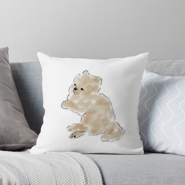 Item preview, Fluffy Pomeranian Puppy Hand Drawn designed and sold by raun.draw.