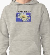 send help design black Pullover Hoodie