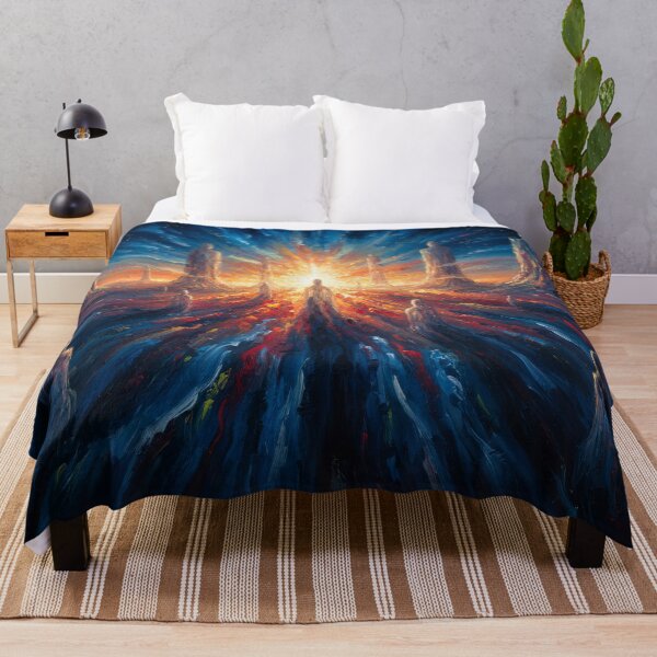Item preview, Dawn of the Monoliths - Cosmic Sun Abstract designed and sold by samitdigitalart.