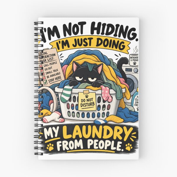 Item preview, I'm not hiding. I'm just doing. designed and sold by Social Battery Co..