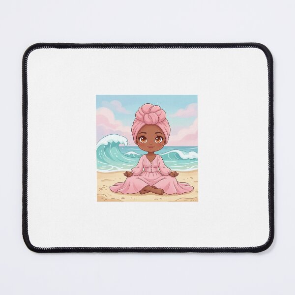 Item preview, Peaceful Tides: Chibi Beach Meditation designed and sold by TheModernMuslimchibi&more .