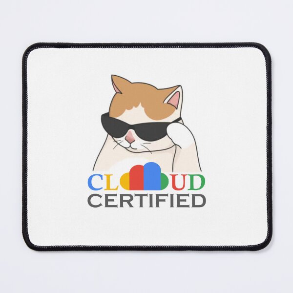 Item preview, Cloud Certified Design | Google Cloud Colors | Sticker | Tech Decals | Pin | Meme | cat designed and sold by I am Certified Designs.