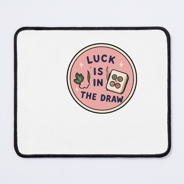 Item preview, Mahjong 'luck is in the draw' designed and sold by belle chance.