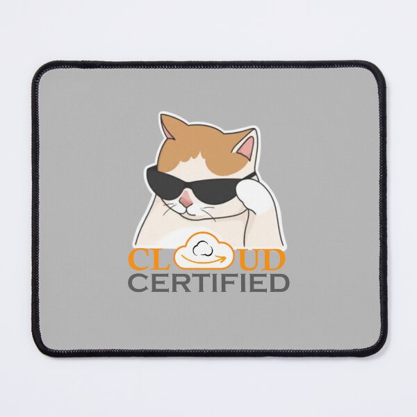 Item preview, Cloud Certified AWS Colors Design | Sticker | Tech Decals | Pin | Meme | cat designed and sold by I am Certified Designs.