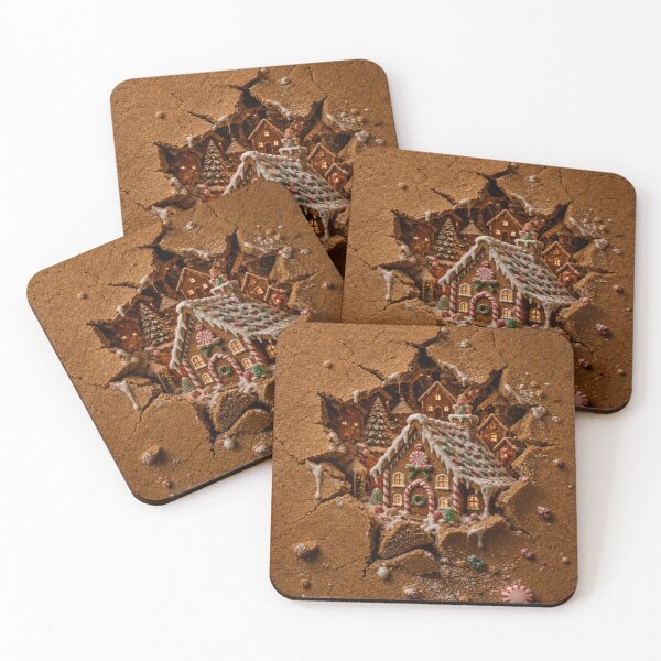 Item preview, Gingerbread Christmas Village – Surreal Cookie World designed and sold by GSizzle1.