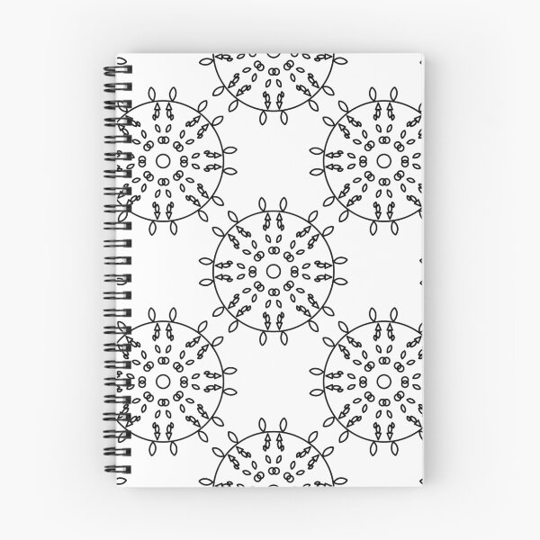 Item preview, Black and white Geometric Mandala Seamless Pattern  designed and sold by ArtBySaMandala.