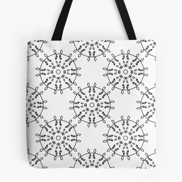 Item preview, Black and white Geometric Mandala Seamless Pattern  designed and sold by ArtBySaMandala.