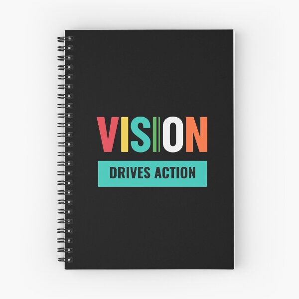 Item preview, VISION Drives Action — Colorful Motivational Typography T-Shirt Gift designed and sold by No Excuses .