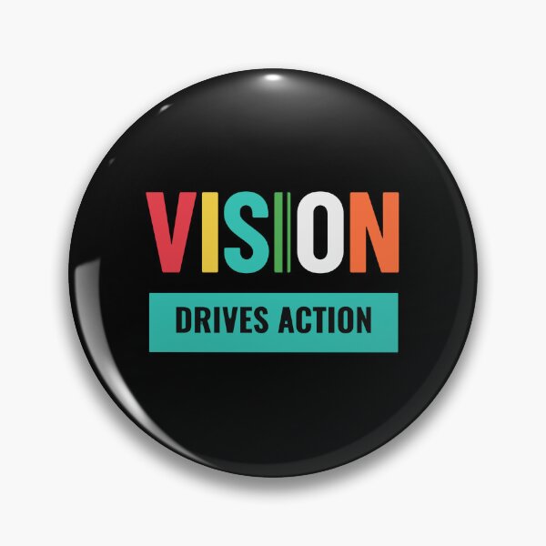 Item preview, VISION Drives Action — Colorful Motivational Typography T-Shirt Gift designed and sold by No Excuses .