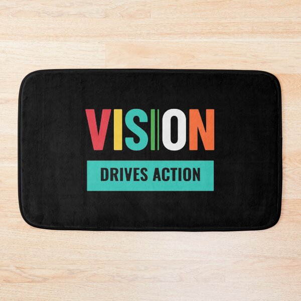 Item preview, VISION Drives Action — Colorful Motivational Typography T-Shirt Gift designed and sold by No Excuses .