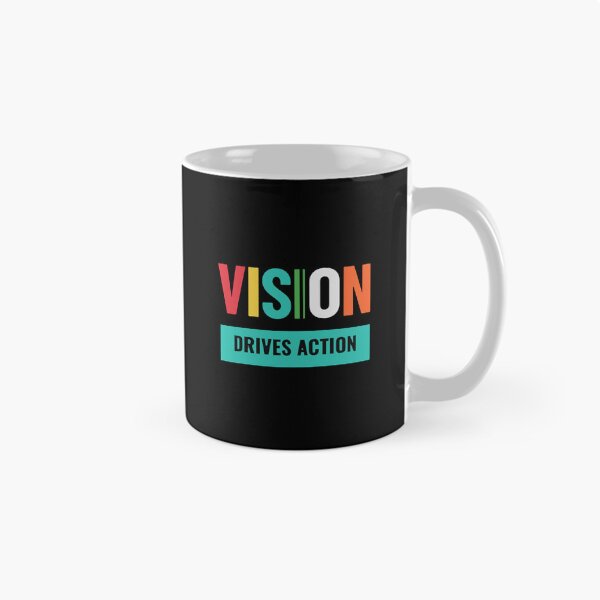 Item preview, VISION Drives Action — Colorful Motivational Typography T-Shirt Gift designed and sold by No Excuses .