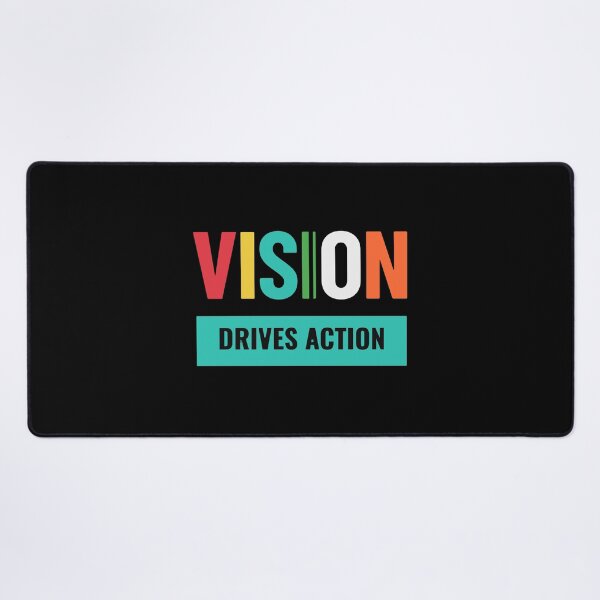 Item preview, VISION Drives Action — Colorful Motivational Typography T-Shirt Gift designed and sold by No Excuses .
