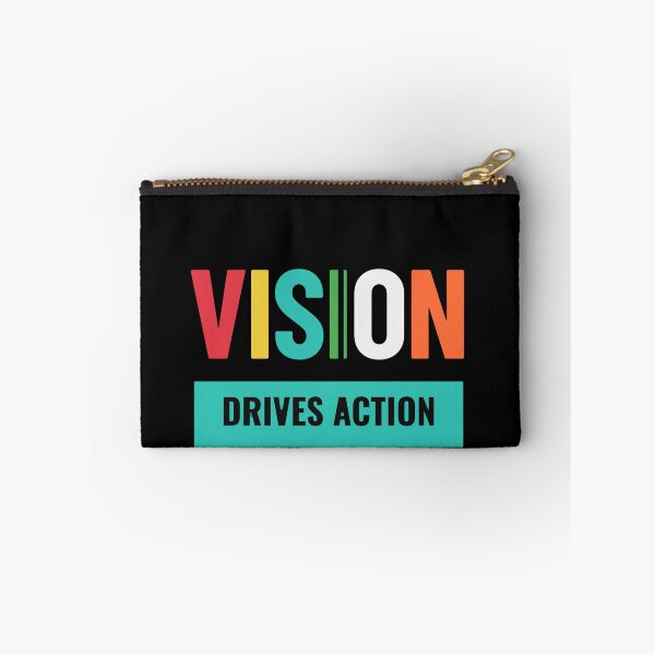 Item preview, VISION Drives Action — Colorful Motivational Typography T-Shirt Gift designed and sold by No Excuses .
