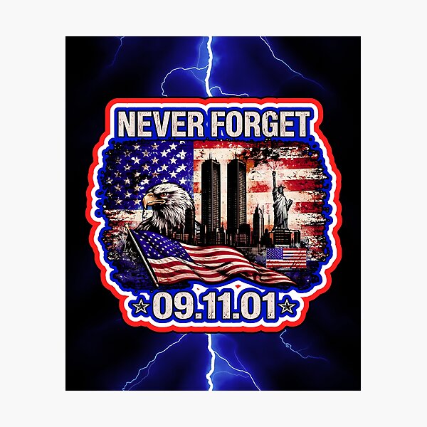 Item preview, We Will Never Forget 9 11 25th Anniversary   designed and sold by WoodburyLake.