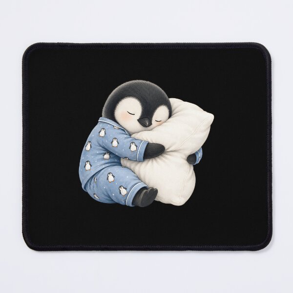 Item preview, Penguin Sleeping in Cute Pajamas designed and sold by a-turner-paint.