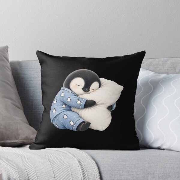 Item preview, Penguin Sleeping in Cute Pajamas designed and sold by a-turner-paint.