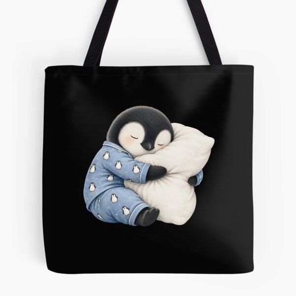 Item preview, Penguin Sleeping in Cute Pajamas designed and sold by a-turner-paint.