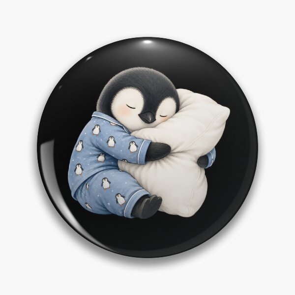 Item preview, Penguin Sleeping in Cute Pajamas designed and sold by a-turner-paint.