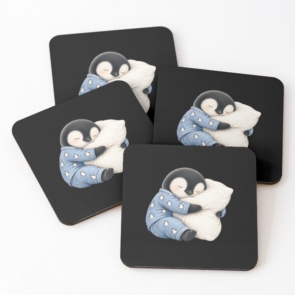 Item preview, Penguin Sleeping in Cute Pajamas designed and sold by a-turner-paint.