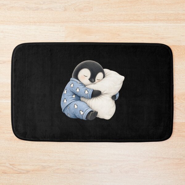 Item preview, Penguin Sleeping in Cute Pajamas designed and sold by a-turner-paint.