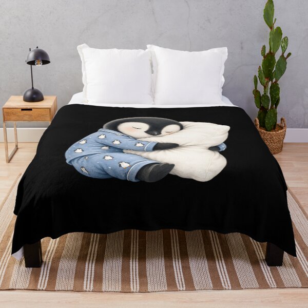 Item preview, Penguin Sleeping in Cute Pajamas designed and sold by a-turner-paint.