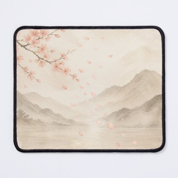 Item preview, Spring Blossom Wall Art Poster | Blossoms in the Spring Breeze, Japandi Sakura Decor designed and sold by LuminaKage.