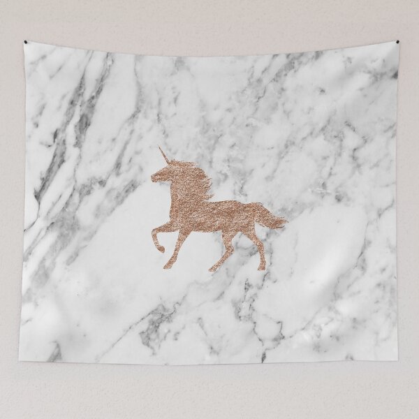 Item preview, Rose gold marble unicorn designed and sold by peggieprints.