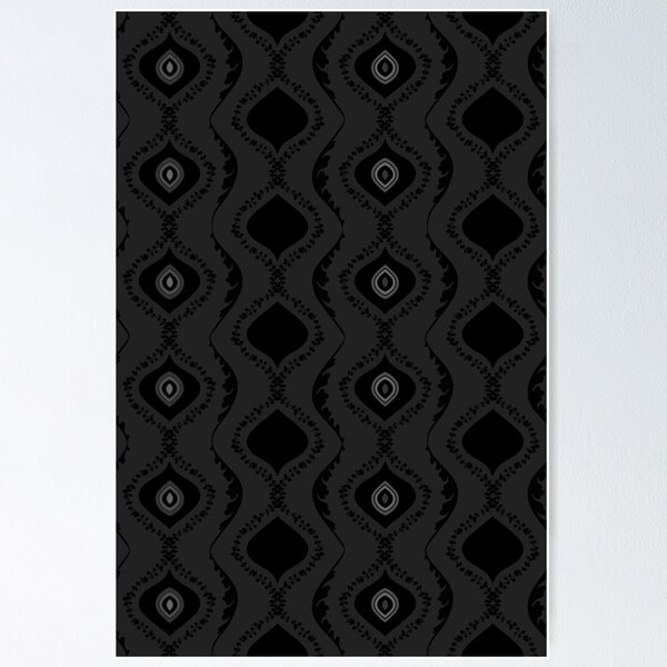 Item preview, Gothic Regency Era Wallpaper Black designed and sold by jehb.creative.