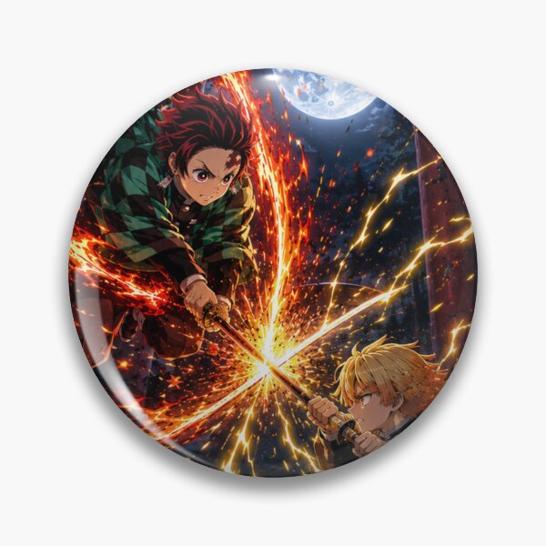 Item preview, Zenitsu Vs Tanjiro designed and sold by jinwooo.