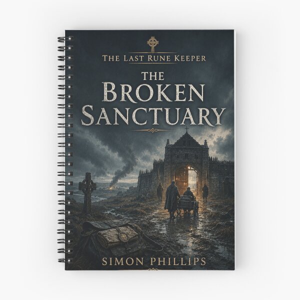 Item preview, The Broken Sanctuary Book II Cover Art | Anglo-Saxon Historical Fantasy | Viking Age Britain Dark Medieval Book Cover designed and sold by Element Horizon Studio.