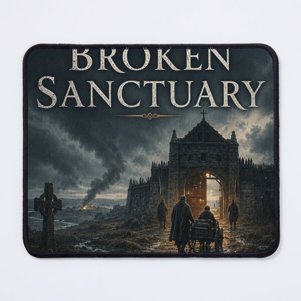 Item preview, The Broken Sanctuary Book II Cover Art | Anglo-Saxon Historical Fantasy | Viking Age Britain Dark Medieval Book Cover designed and sold by Element Horizon Studio.